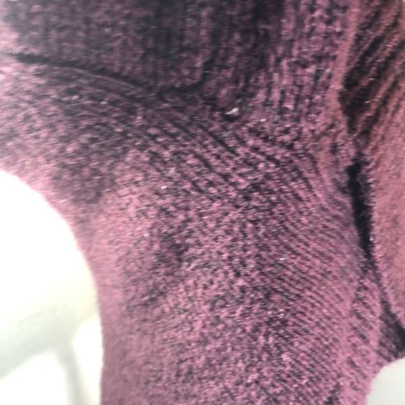 Purple sweater/open front maroon cardigan/ the “cocoon” style. - Picture 8 of 11